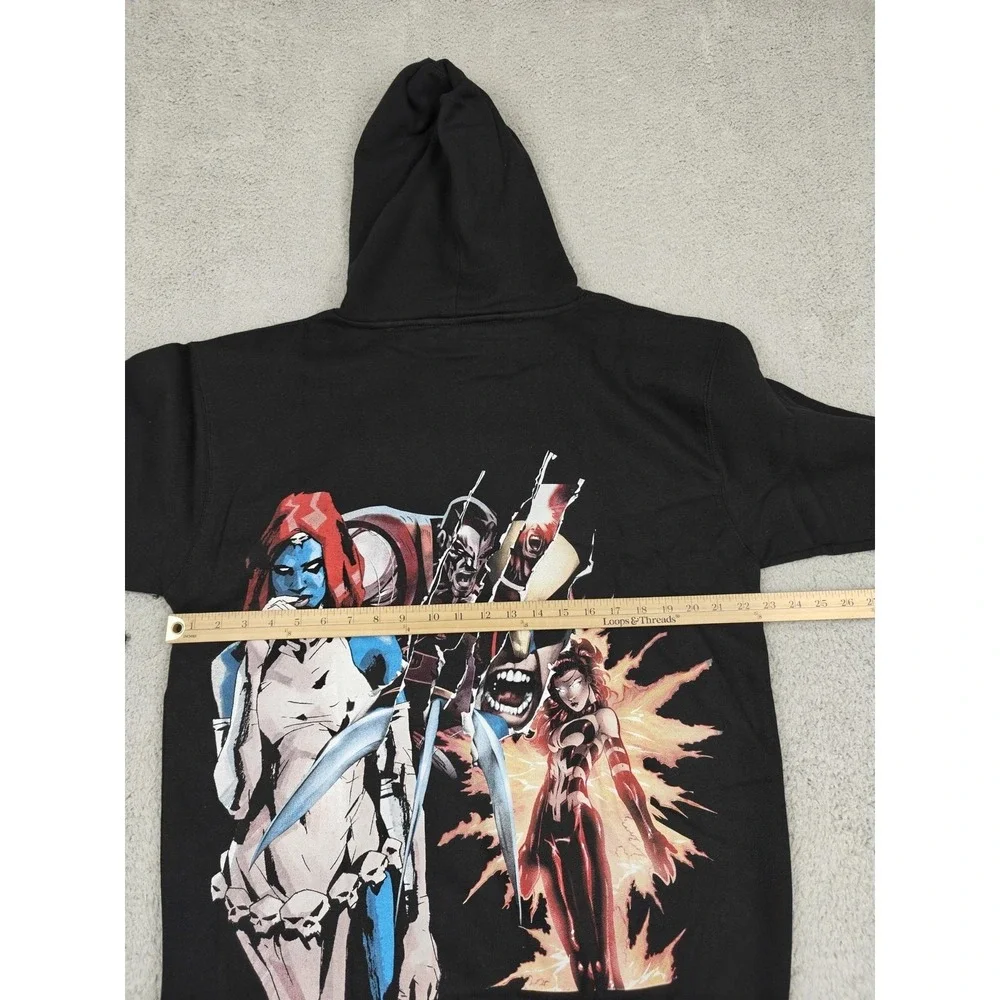 Civil Regime x Marvel X-Men Academy Hoodie Black Mystique Wolverine Mens Medium